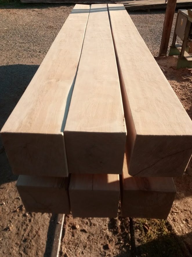 Dubové trámy - stavební dubové trámy do zahrady, hoblované dubové trámy konstrukční, dubové trámy sušené hoblované pohledové, prodej, výroba